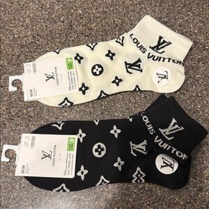 Lv Black and White gwp Socks